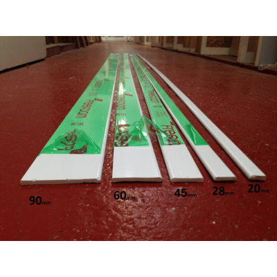 Plastic Architrave Cloaking Fillet D Mould UPVC 20mm 30mm 25...